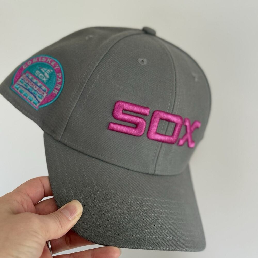 MLB CHICAGO WHITE SOX '47 MVP COMISKEY PARK PATCH SNAPBACK HAT MENS GREY